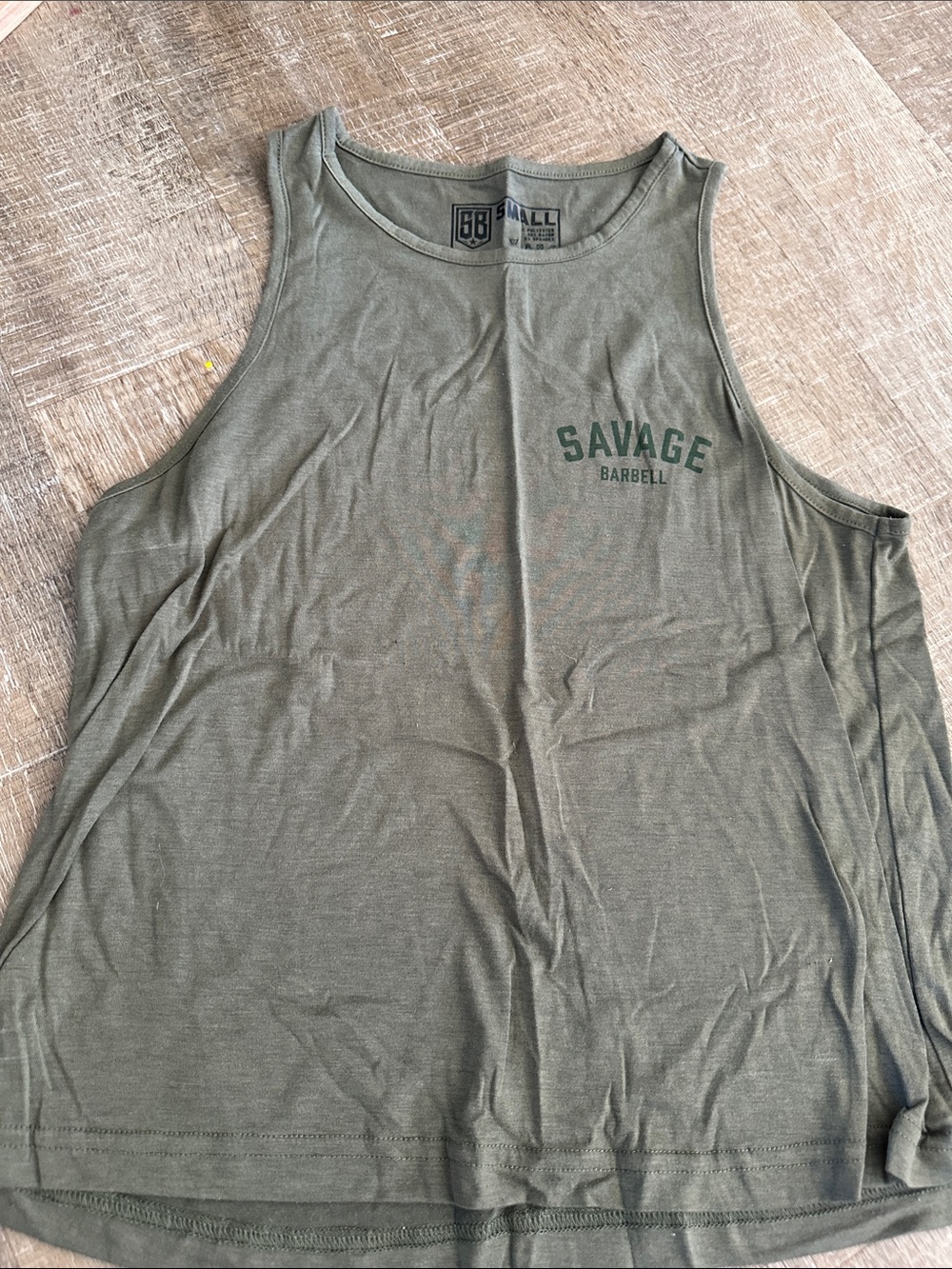Savage Barbell Olive Green Muscle Tee